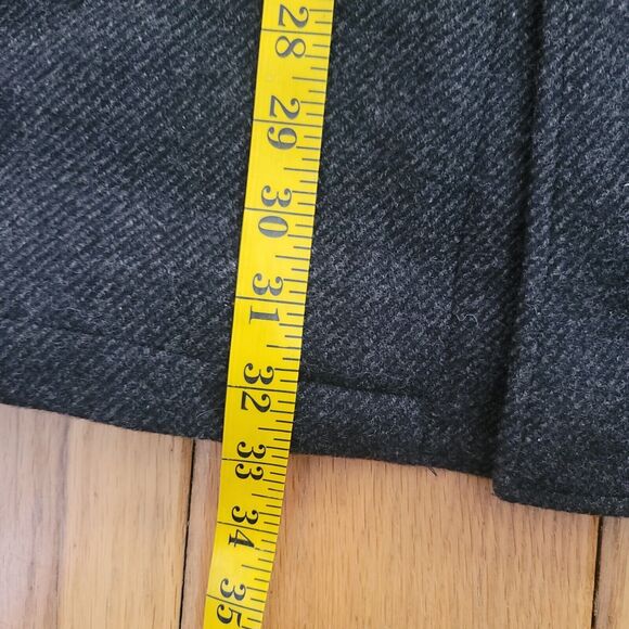 Daniel Cremieux Charcoal Gray Wool Men's Coat Double Closure Size Large - Picture 12 of 15